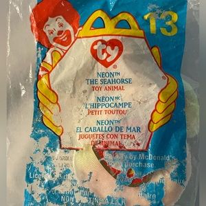 Ty Beanie Baby Neon The Seahorse